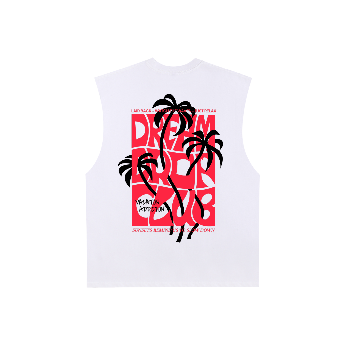 Raw Edge Cotton Tank Top