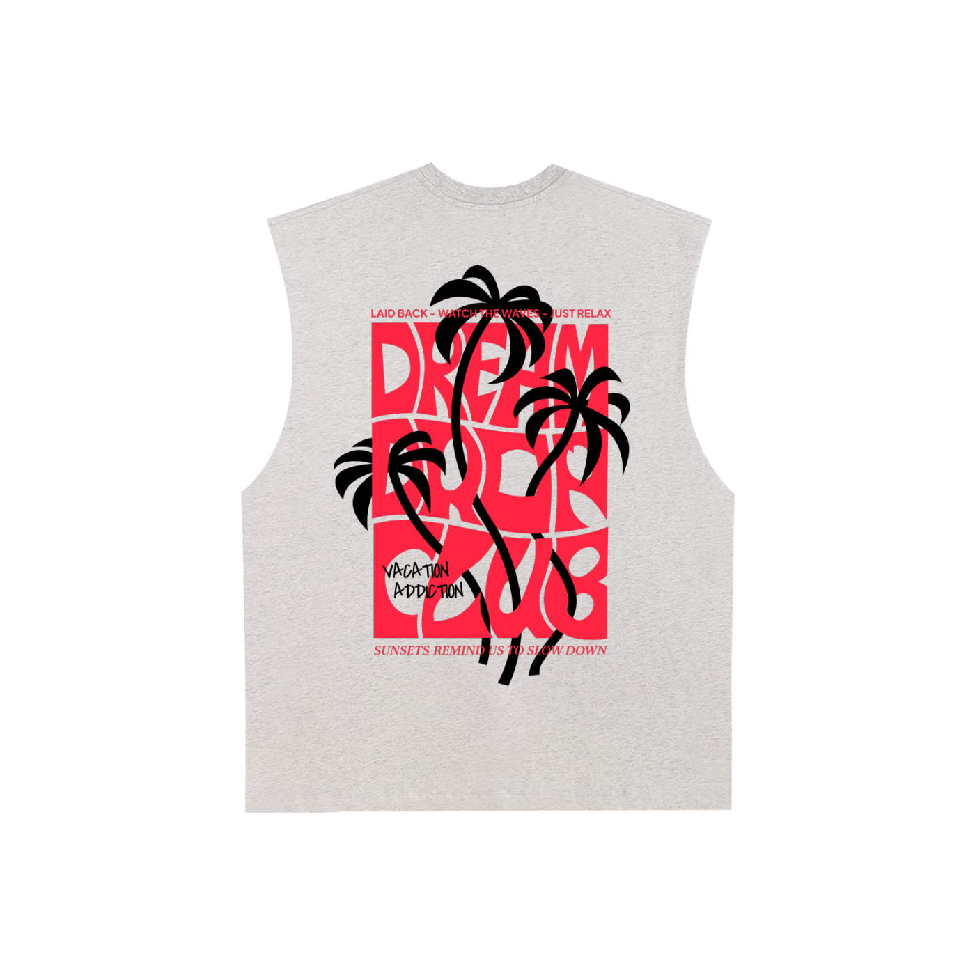 Raw Edge Cotton Tank Top